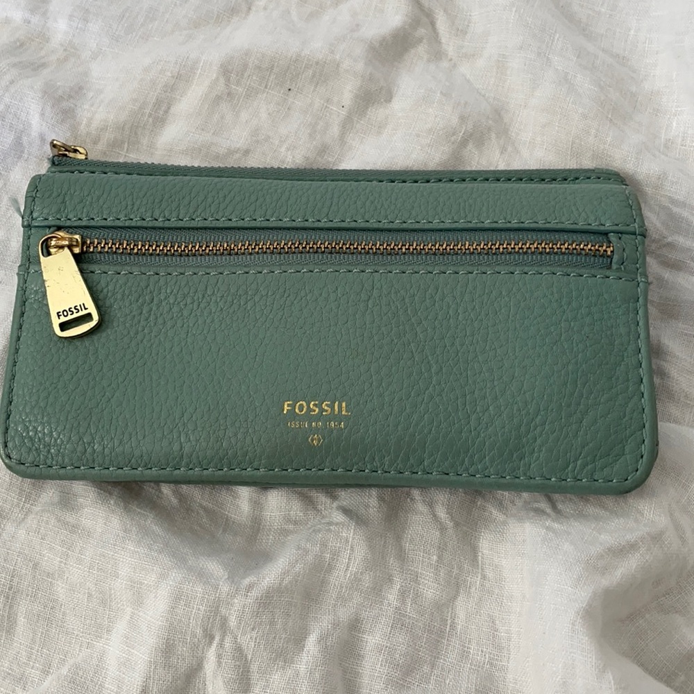 Fossil Green Leather Women's Wallet